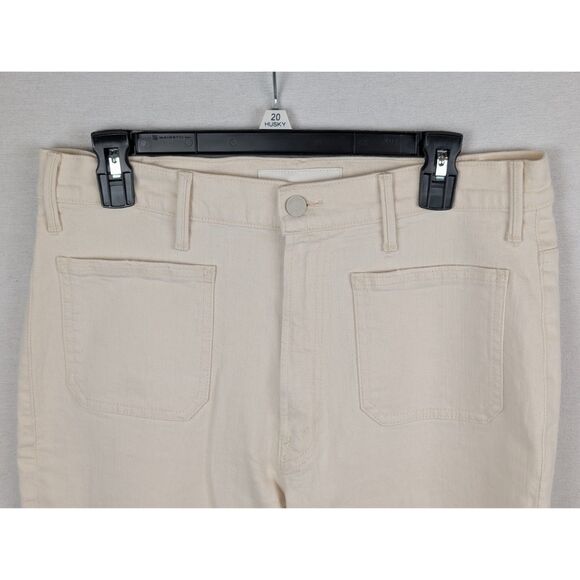 Mother The Hustler Patch Pocket Flood Jeans in Act Natural Women's Size 31 - Picture 3 of 15
